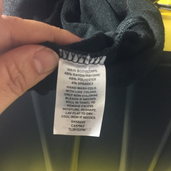 Leith Black Surplice Top - Picture 6 of 6